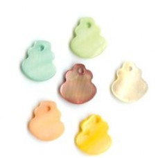 small dyed  bell shapes