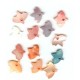small dyed mop bird shapes