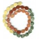 oval 4 colour 10mm x 6mm mixed strand