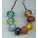 glass facetted pandora style beads