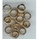 gold plated large hole metal beads