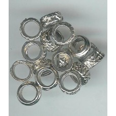 25 grams of large hole nickle colour beads