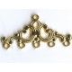 Pewter Casting Gold Plated 5end Bar