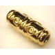 Gold Plated Long Shape Pewter Bead