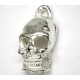 Pewter Casting Silver Plated Half Skull