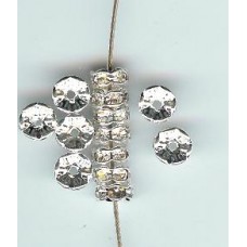 rondell  crystal 6mm silver