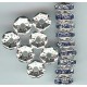 rondell blue 6mm  silver