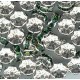 rondell 6mm emerald / sillver