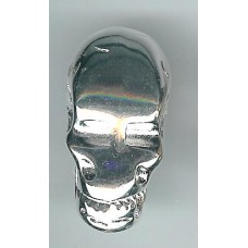 Large Silver Plastic Skull
