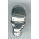 Large Silver Plastic Skull