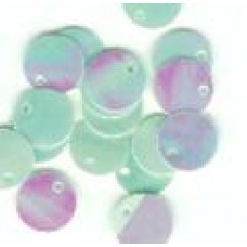 sequin aquamarine  8mm