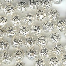 6mm Silver Filigree Balls
