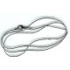 20 inch 1mm rhodium plated snake chain