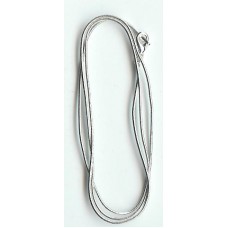 20 inch 1mm silver plated snake chain