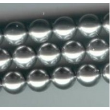 swarovski 8mm pearl  light grey