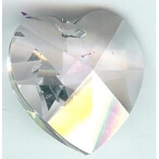 18.0 x 17.5 mm Swarovski heart crystal moonlight