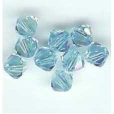 4mm Bicone Aquamarine AB