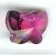 14mm Swarovski Butterfly Fuchsia