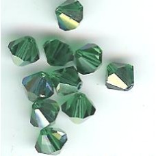6mm Bicone Emerald AB