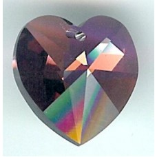 18mm x17.5mm heart amethyst AB