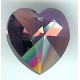 18mm x17.5mm heart amethyst AB