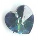 14.4 x 14.0 mm Swarovski heart crystal bermuda blue