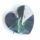 14.4 x 14.0 mm Swarovski heart crystal bermuda blue