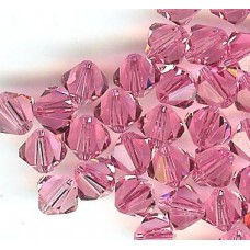 6mm Bicone Rose