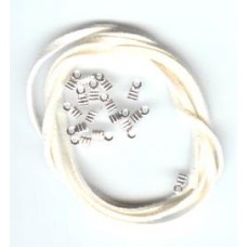 suede strips white  900mm 75c