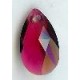 22mm Fushsia  teardrop
