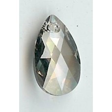 16mm x10mm  silver shade teardrop