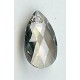 16mm x10mm  silver shade teardrop