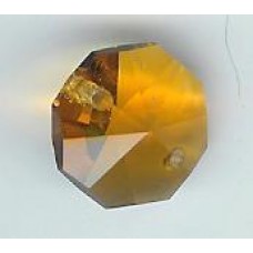 14mm topaz octagonal  2 holes