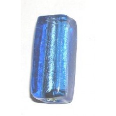 Blue Flat Tube Beads 