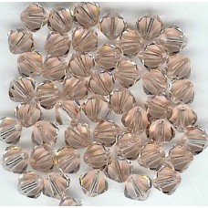 6mm Bicone Vintage Rose