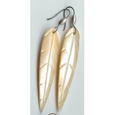 long m.o.p. bali leaf earing