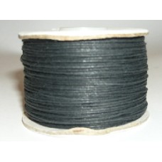 100 m black  waxed cotton .5mm